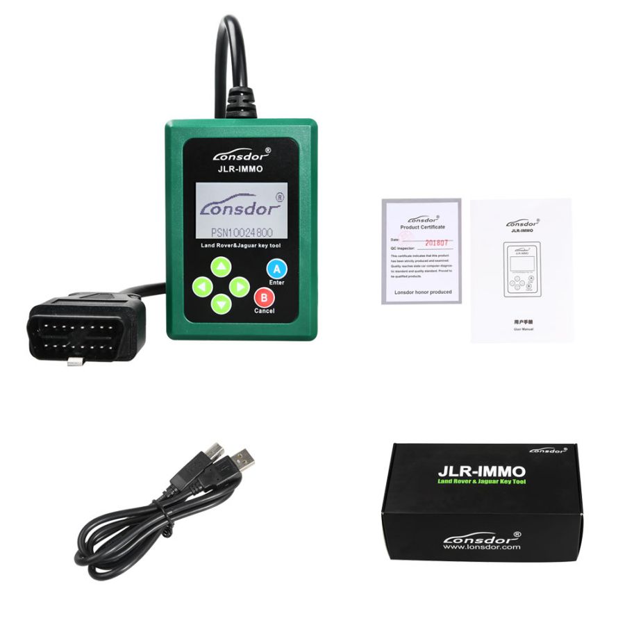 Lonsdor JLR -IMMO JLR Doctor for LandRover / Jaguar Key Programmer by OBD Newly Add KVM and BCM Update Online