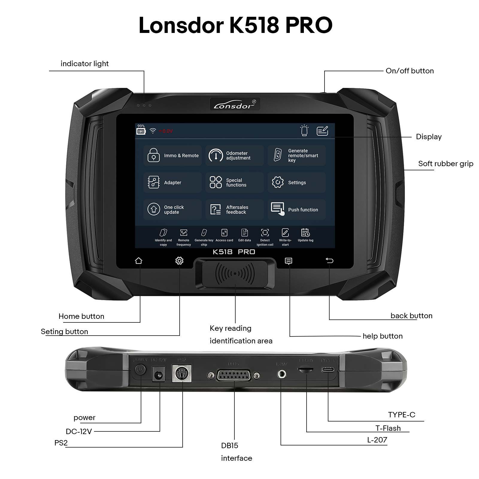 Neueste Lonsdor K518 PRO FCV Version (Free Combination Version) All-in-One Key Programmierer 5+5 Car Series Freie Nutzung Volle Funktionen Freies Update Lifetime