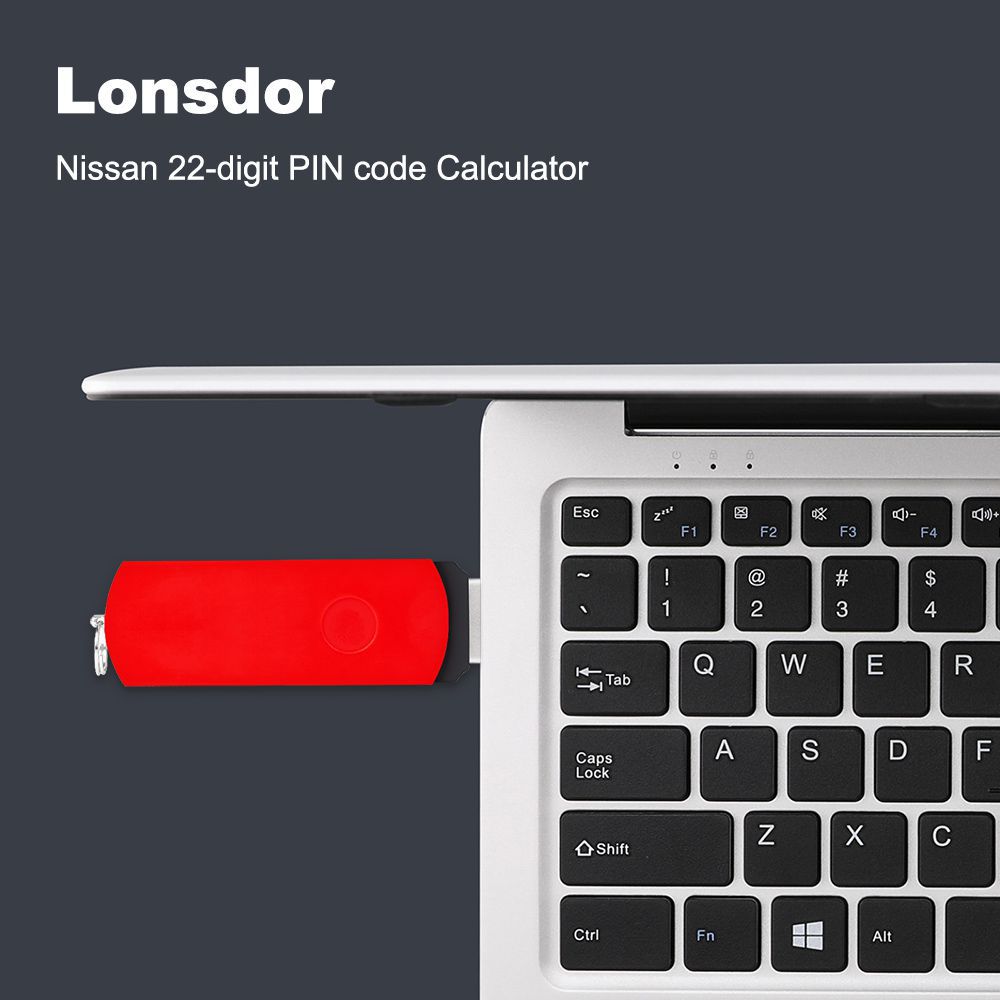 Lonsdor Nissan 22-stelliger PIN Code Calculator mit 20-Times Berechnung Kostenloser Versand von DHL