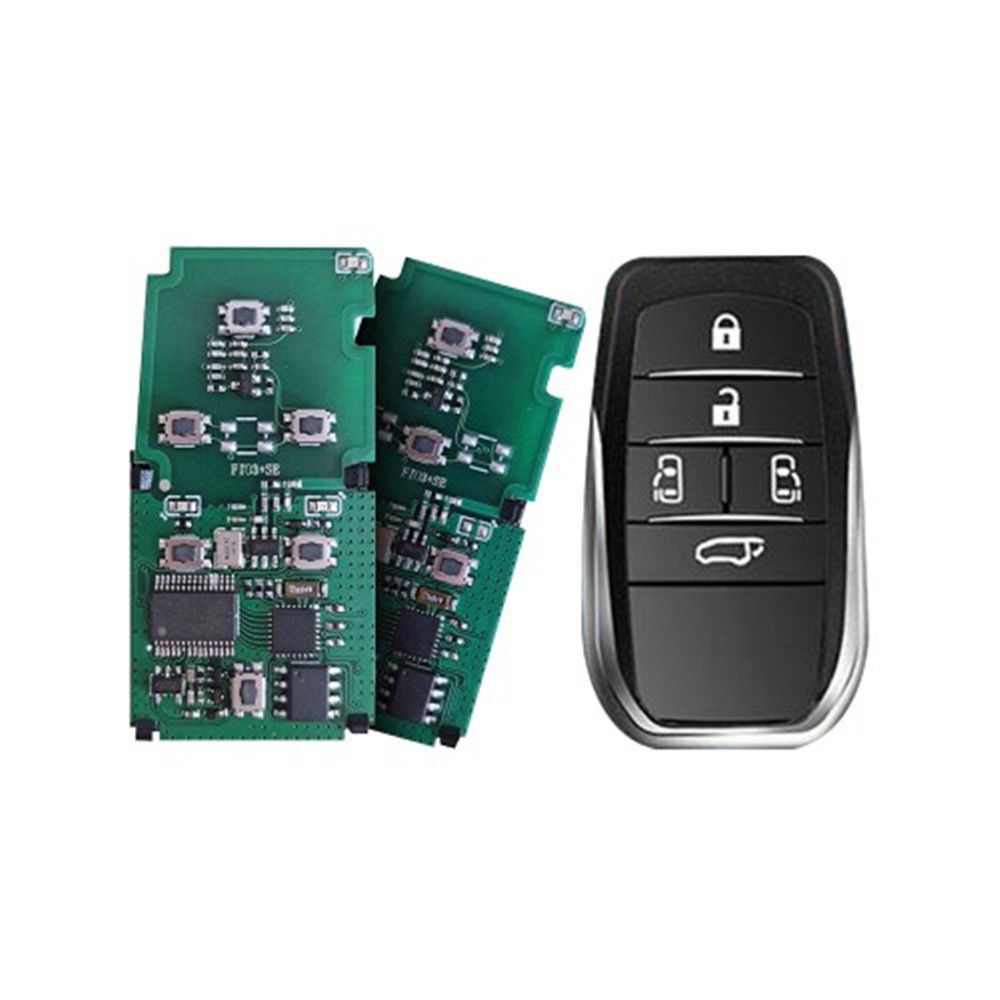 2022 Neueste Lonsdor P0120 8A Chip 5/6 Tasten Smart Key PCB mit Shell für Alphard/Vellfire/Alpha MPV Auto Frequenz Wandlbare Frequenz Schaltbar