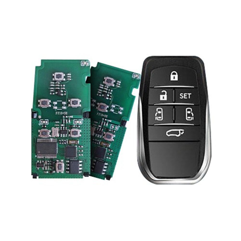 2022 Neueste Lonsdor P0120 8A Chip 5/6 Tasten Smart Key PCB mit Shell für Alphard/Vellfire/Alpha MPV Auto Frequenz Wandlbare Frequenz Schaltbar