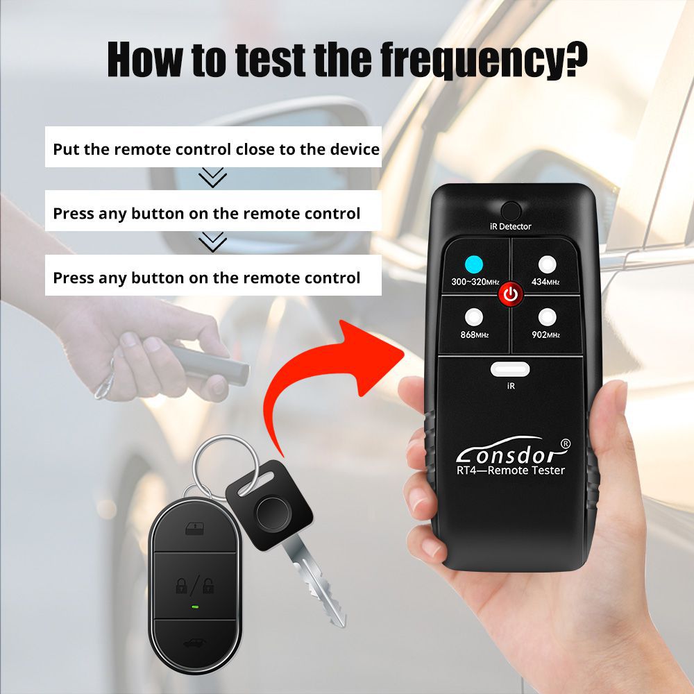 Lonsdor Remote Tester für 868mhz 433mhz 902mhz 315mhz