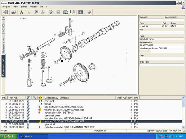 Man Heavy Duty (Mantis) 2015 Workshop Info System EPC Electronic Parts Katalog V5.9.1.85 Free Shipping