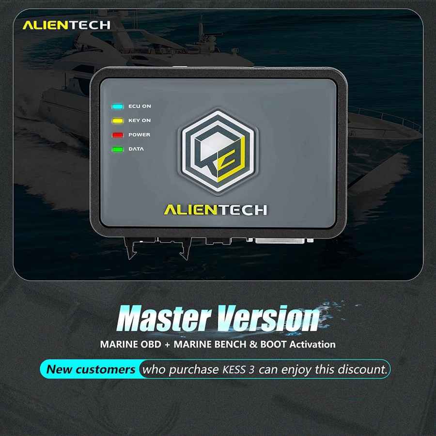 Marine PWC OBD und Bench Boot Protokoll Aktivierung für Alientech KESS V3 KESS3 Master Neue Benutzer