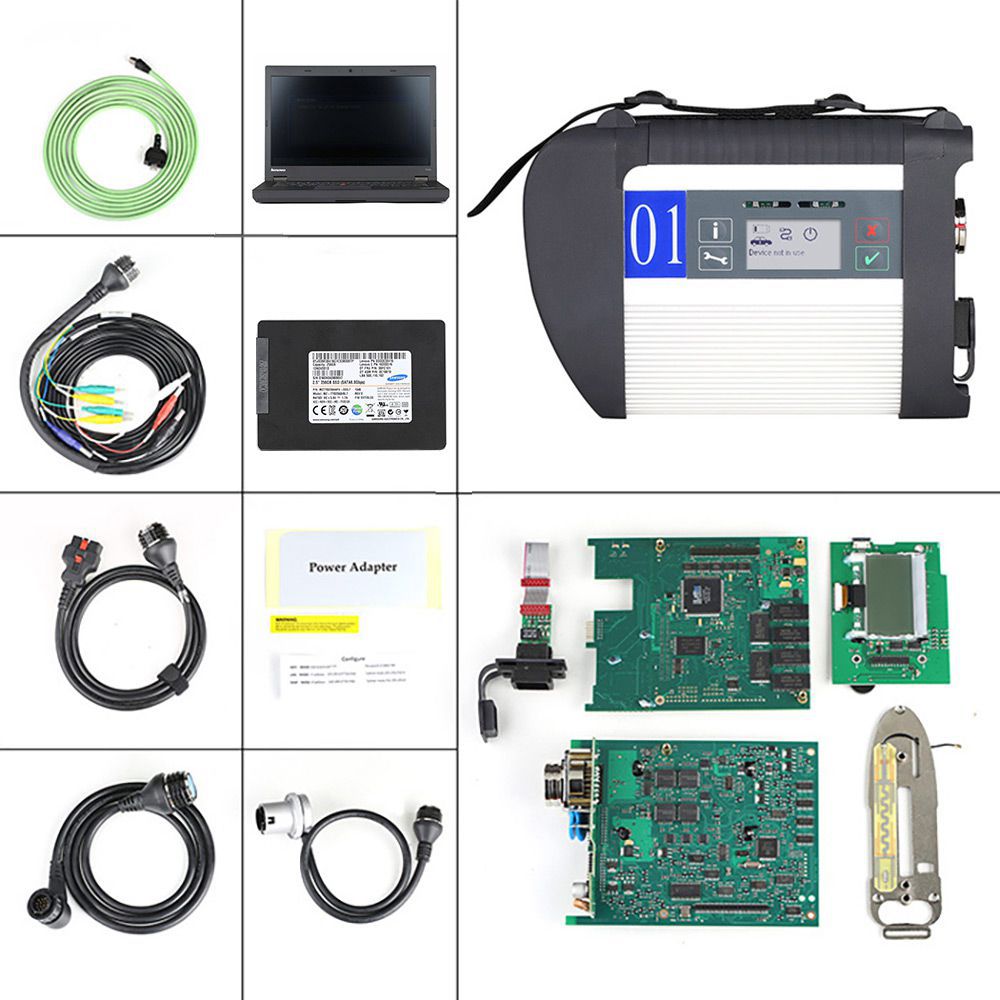 V2022.12 MB SD C4 Plus Support Doip mit SSD Plus Lenovo T440P Laptop I7 8GB Laptop Software installiert gebrauchsfertig Kostenloser Versand durch DHL