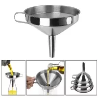 Metalltrichter für das Konservieren von Küchenwerkzeugen Edelstahl mit abnehmbarem Filter Breiter Mund Trichter Bar Wein Bier Öl Flasche Trichter Trichter Trichter