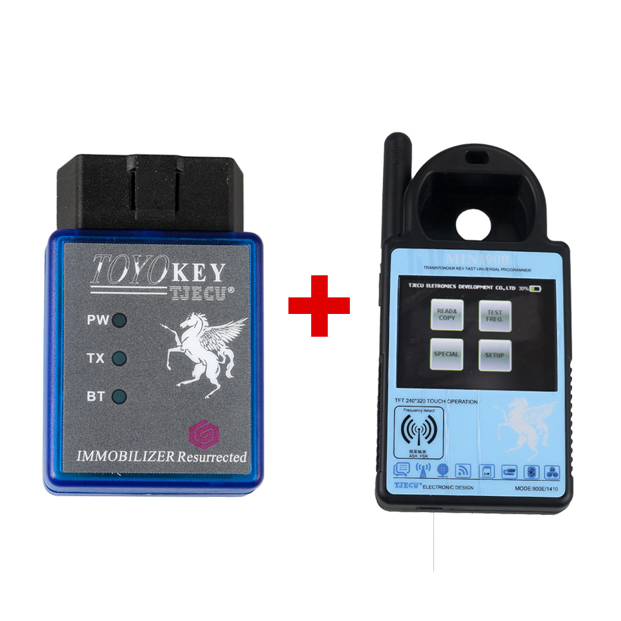 Mini ND900 Transponder Key Programmer Plus Toyo Key OBD II Key Pro Support 4C 4D 46 G Chips