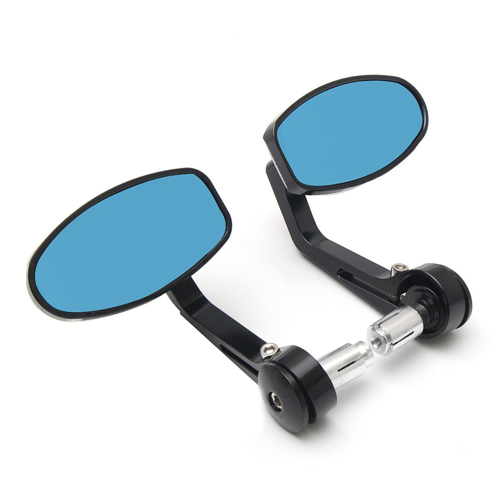 2pcs/lot Motorcycle Reareaview Mirrors CNC Motorcycle Bar End Black Reareaview Side Mirror for Triumph Speed Triple Accessories