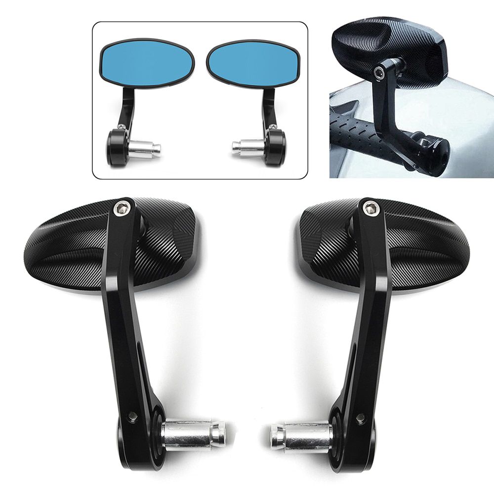 2pcs/lot Motorcycle Reareaview Mirrors CNC Motorcycle Bar End Black Reareaview Side Mirror for Triumph Speed Triple Accessories