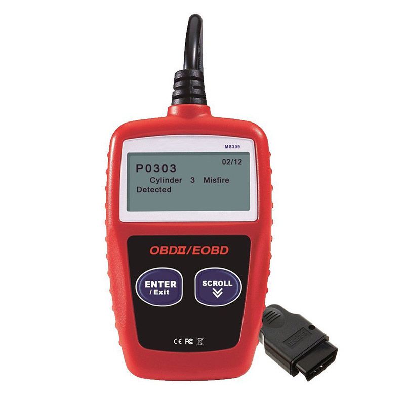 MS309 OBD2 OBDII EOBD Scanner Car Reader Data Tester Scan Diagnostic Tool