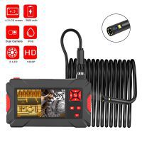 Neue Dual Lens Industrial Endoscope HD Kamera 1080p Boroskop Pipe Inspection Camera mit 4.3 Zoll Hard Kabel