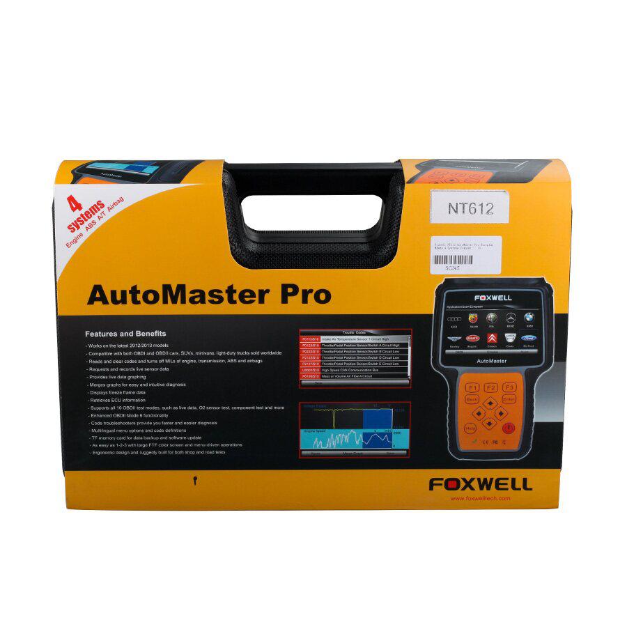 Neuer Foxwell NT612 AutoMaster Pro European makes 4 Systems Scanner