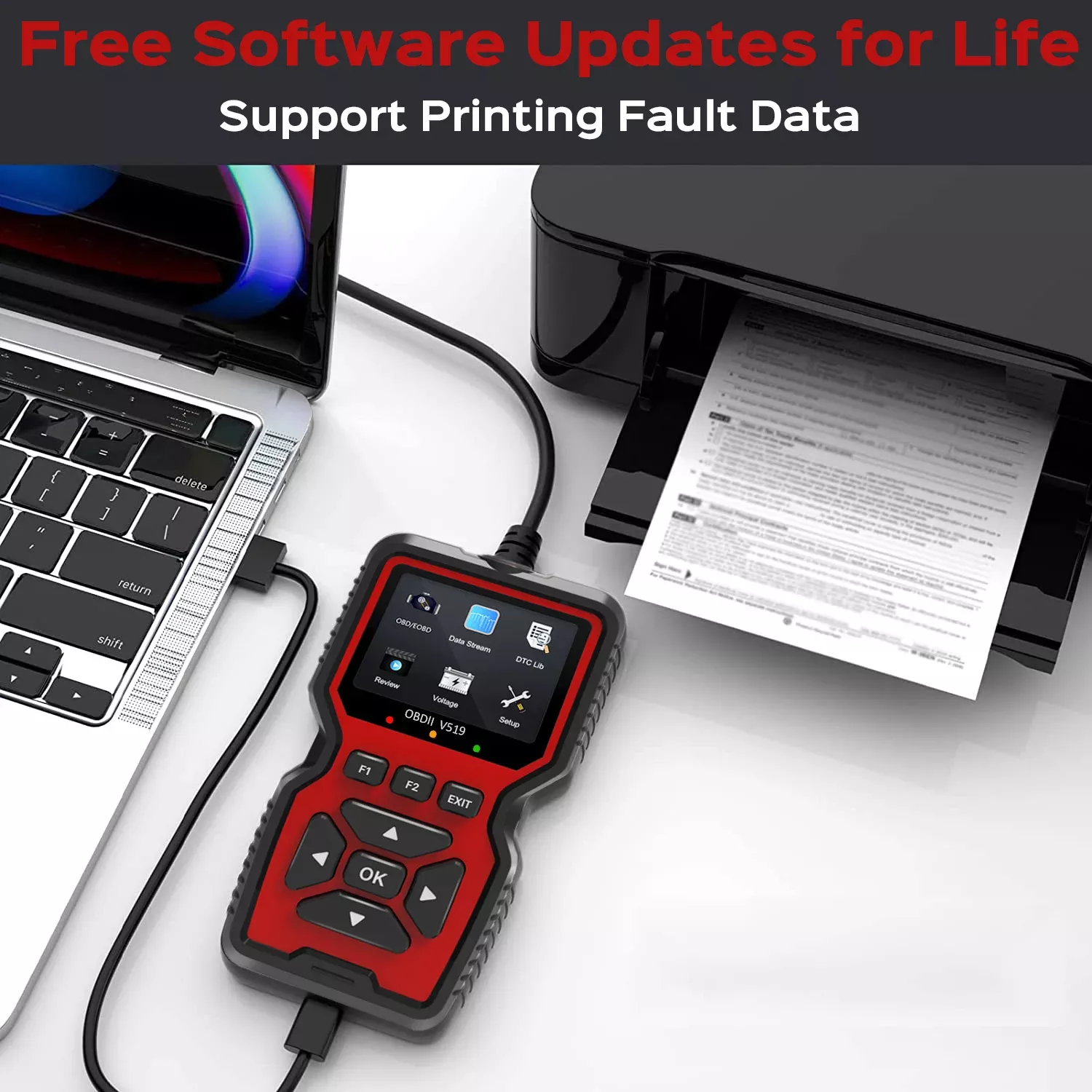 V159 OBD2 Scanner Live Data Professionelle Mechanik OBDII Diagnose-Code-Leser-Werkzeug für Kontroll-Motor-Licht