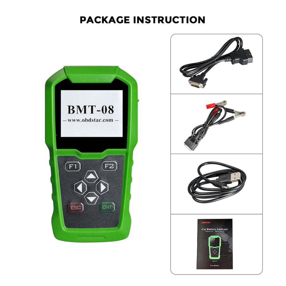 OBDSTAR BMT -08 Battery Test und Battery Match über OBD Support 12V /24V 100 -2000 CCA 220AH