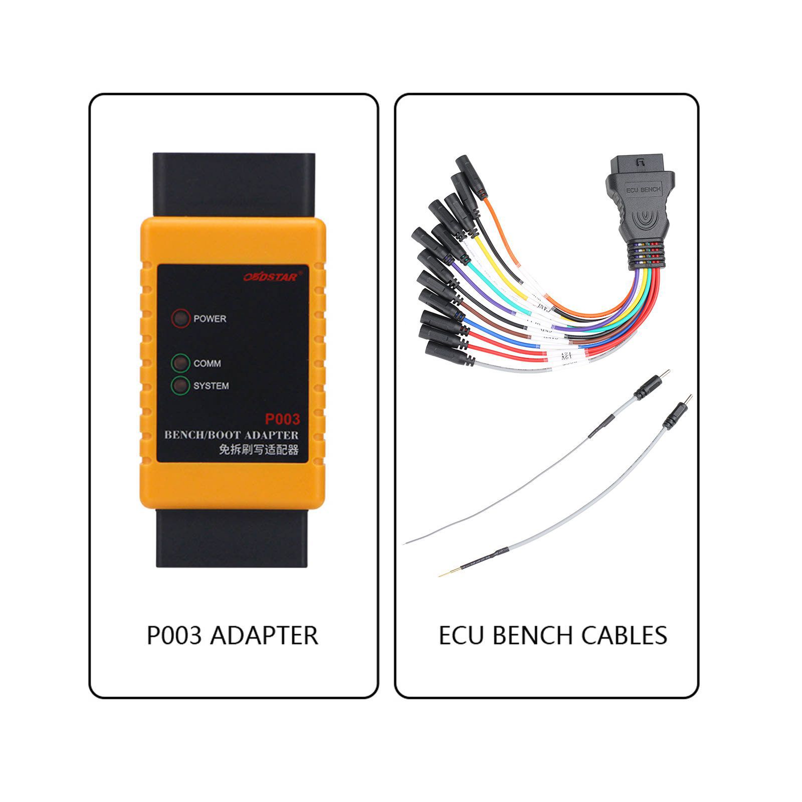 OBDSTAR DC706 ECU Tool Vollversion Plus P003 Adapter und ECU Bench Kabel zum Lesen BOSCH ECU Daten CS PINCODE ECU Clone/Alle durch OBD oder Bank