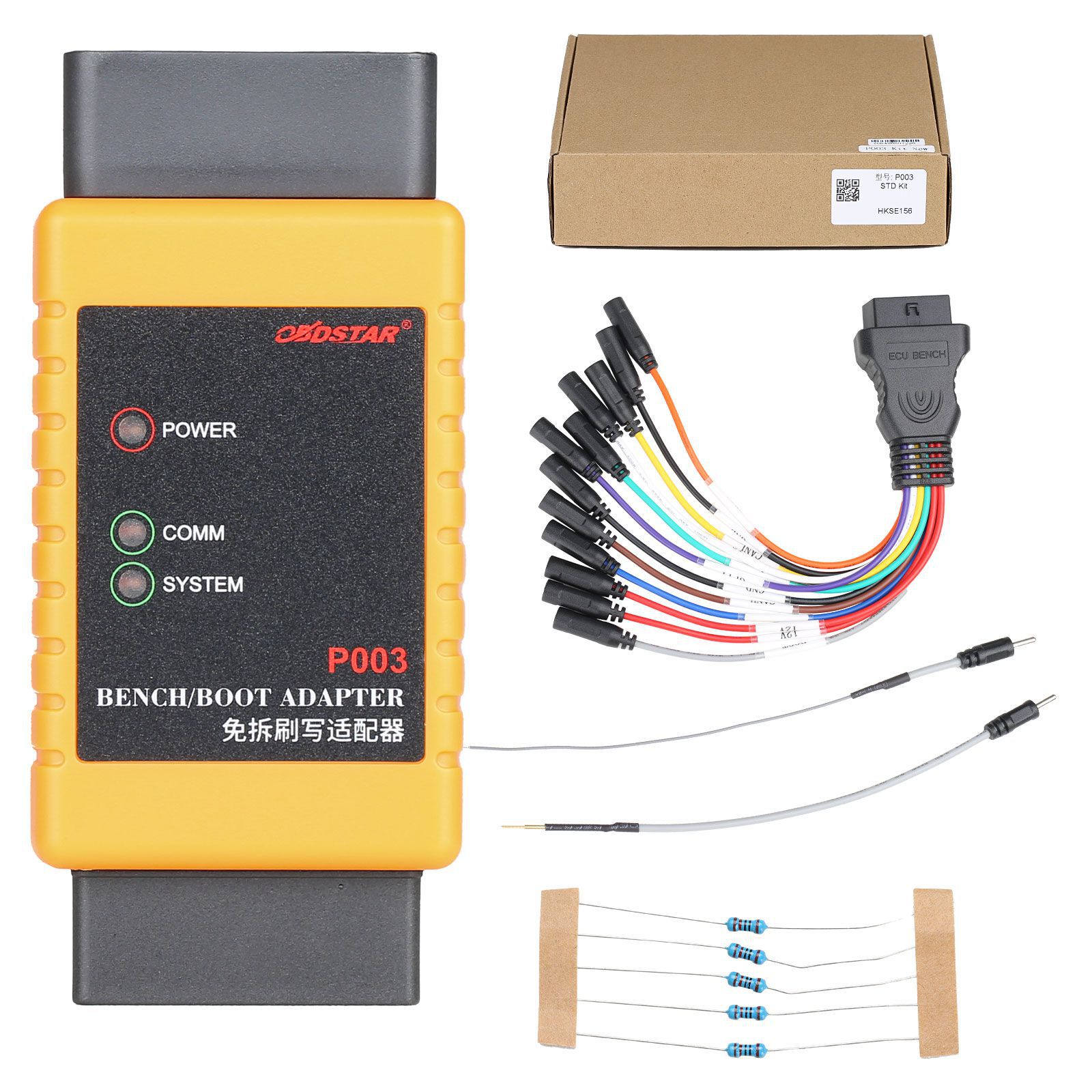 OBDSTAR DC706 ECU Tool Vollversion Plus P003 Adapter und ECU Bench Kabel zum Lesen BOSCH ECU Daten CS PINCODE ECU Clone/Alle durch OBD oder Bank