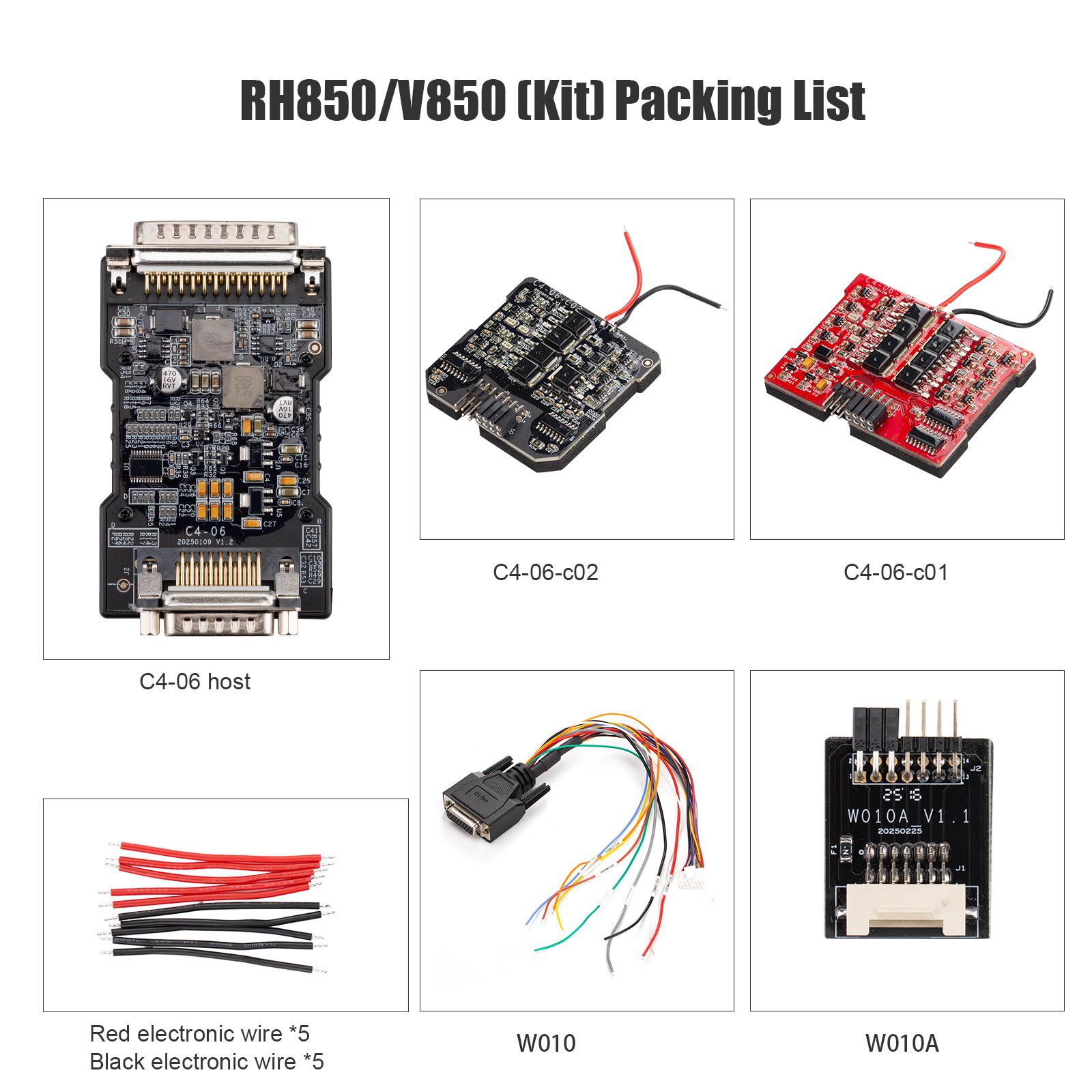2025 Neues OBDSTAR MQB Alle Schlüssel verloren RH850 / V850 Adapter-Kit für Airbag-Zurücksetzung, IMMO-Daten / Pincode-Lesen, Dashboard, BCM, ELV