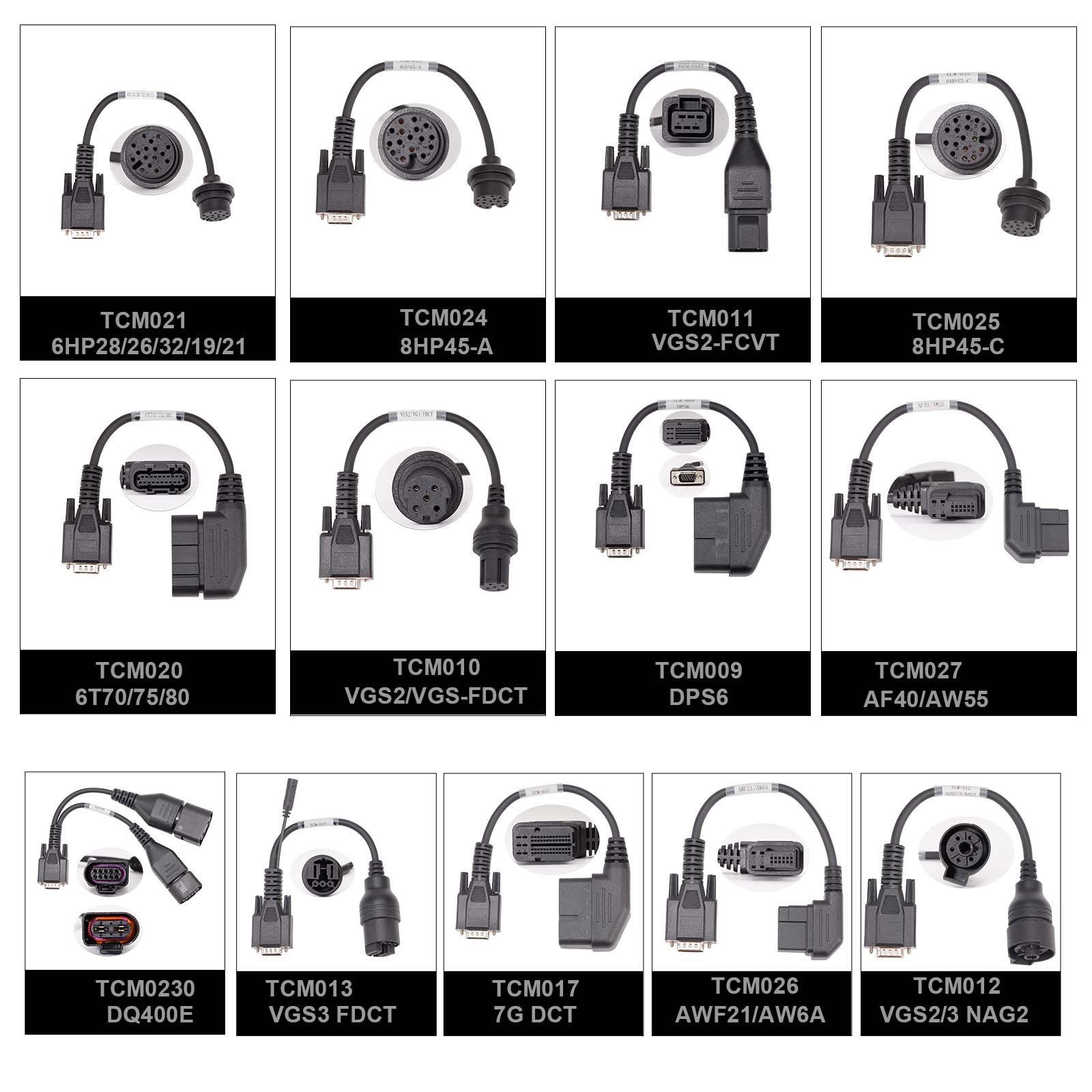 OBDSTAR TCM Connector Kit Full 25 PCS Set für Transmission Mileage Kalibrierung und ECU Klonen Arbeit mit DC706 / G3