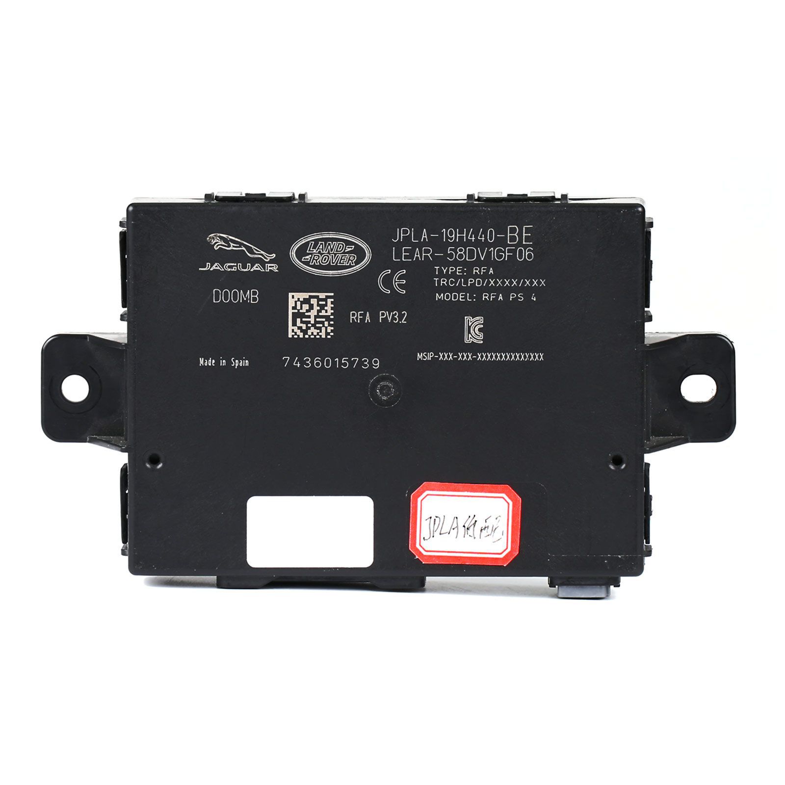 OEM Jaguar Land Rover RFA Modul JPLA ohne Komfortzugang enthält SPC560B Chip und Daten