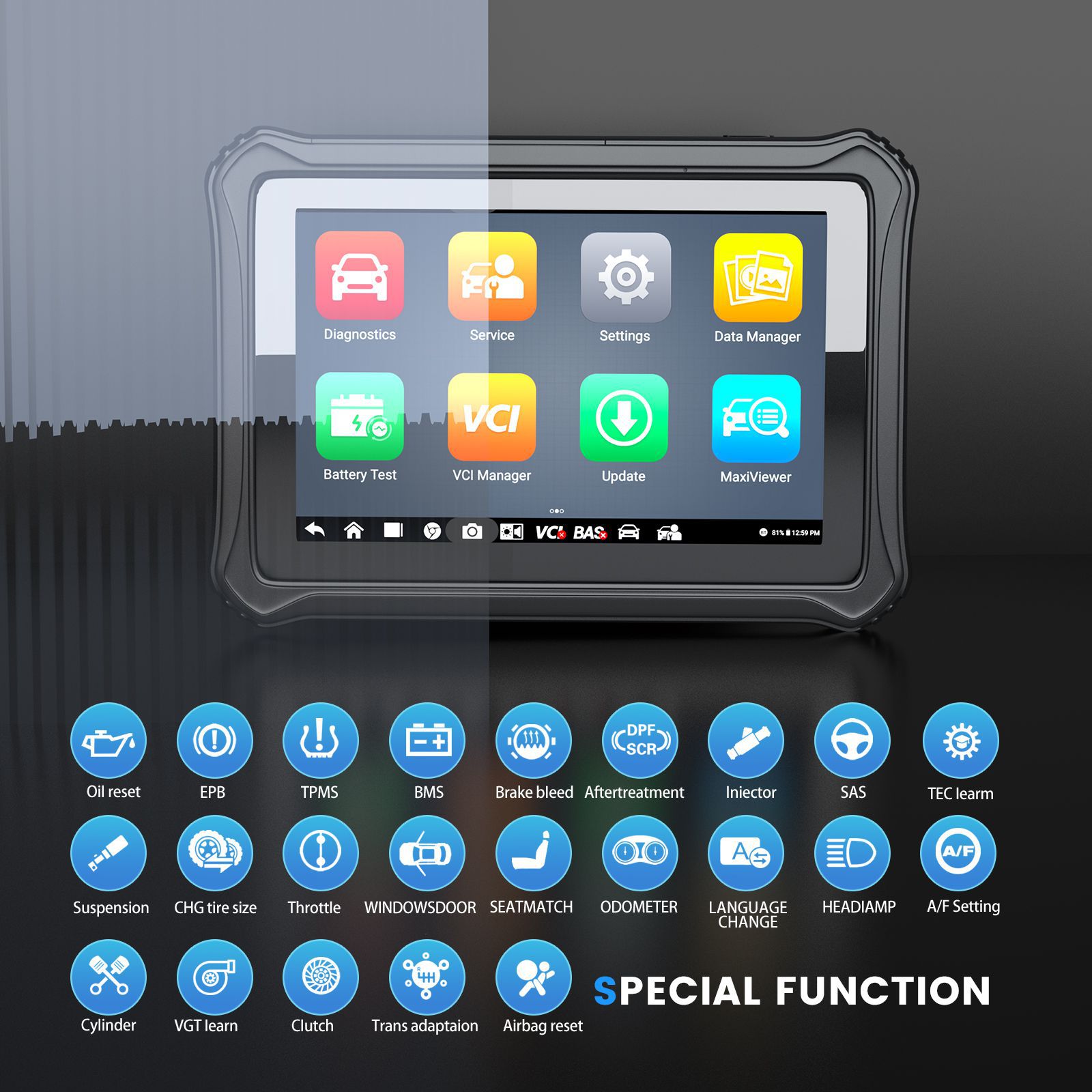 2022 Neueste OTOFIX D1 Lite Alle System Diagnose OBD2 Auto Diagnose Scan Tool Upgrade von MaxiCOM MK808BT MK808 MaxiCheck MX808