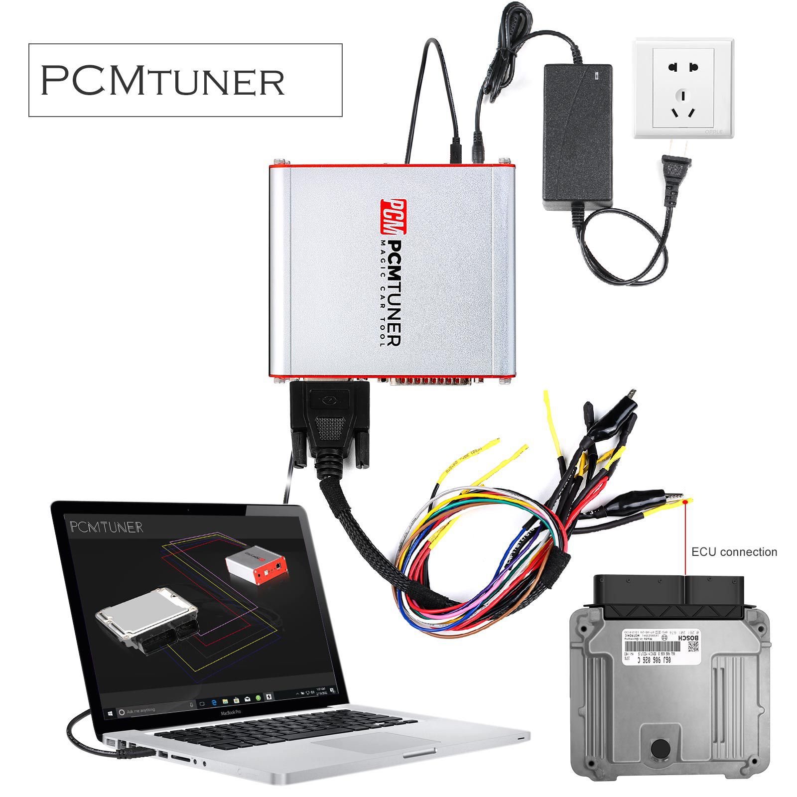 2022 Neueste V1.21 PCMtuner ECU Programmierer mit 67 Modulen Online Update Support Prüfsumme und Pinout Diagramm mit freiem Damaos für Benutzer