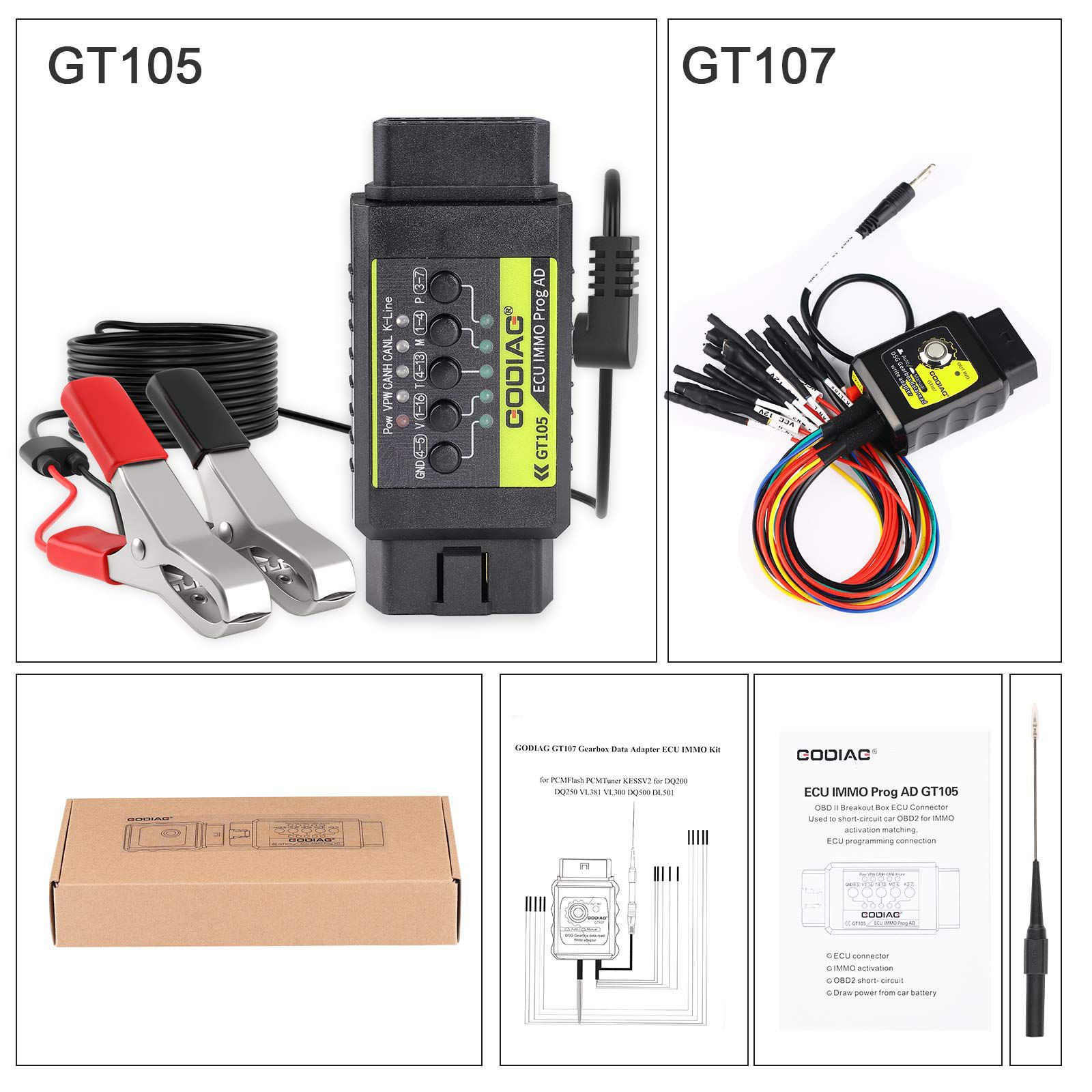 PCMtuner ECU Programmer 67 Modules in 1 Plus GODIAG GT107 DSG Gearbox Data Read/Write Adapter