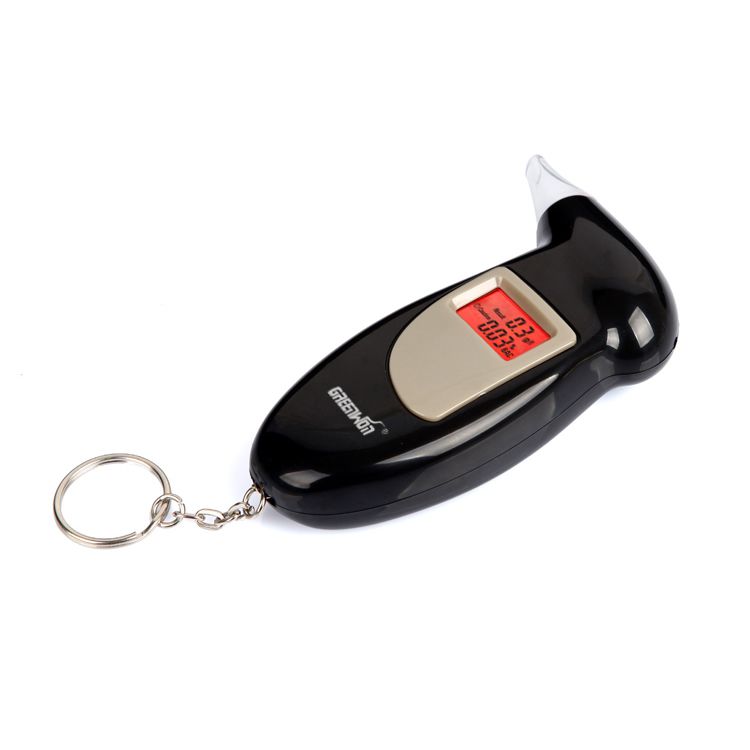 Professionelle LED -Display -Blase Alkohol Tester Betrunkener Fahrtest Portable Alkohol -Detektor Keychain Nüchternheit Tester