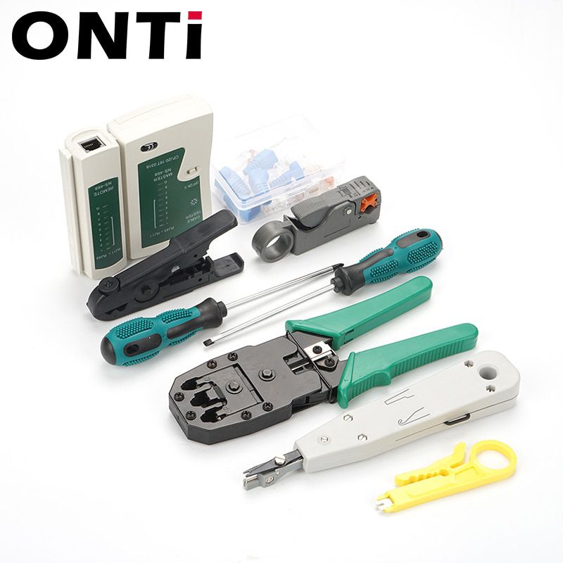 14pcs/set RJ45 RJ11 RJ12 CAT5 CAT5e Portable LAN Network Repair Tool Kit Utp Cable Tester UND Plier Crimp per Plug Clamp PC