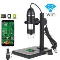 Professionelle USB Digital Mikroskop 1600X 8 LEDs 2MP Elektronisches Mikroskop Endoskop Zoom Kamera Lupe+ Lift Stand