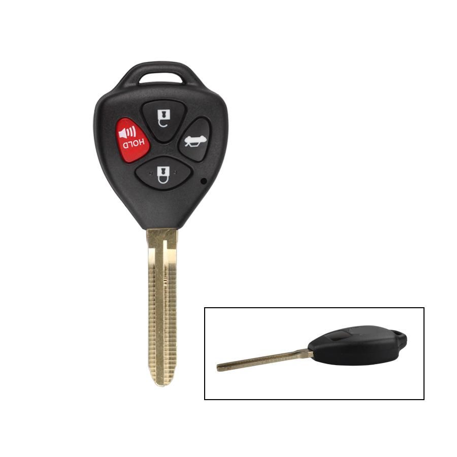 Remote Key Shell 4 Button (mit Red Dot Without Sticker) Für Toyota 5pcs /lot