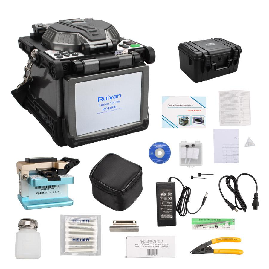 Original RY -F600 Fusion Splicer mit Optical Fiber Cleaver automatischer Fokusfunktion 5.6 