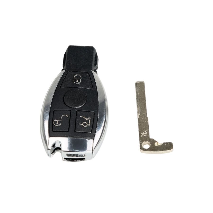 Smart Key Shell 3 Button für Mercedes Benz Montage mit VVDI BE Key Perfekt