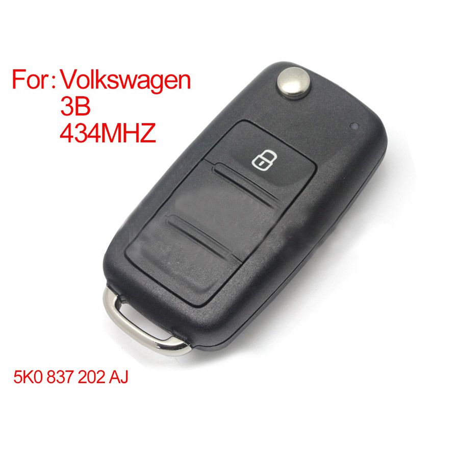 Smart Remote Key 3 Tasten 433MHZ Typ: 5K0 837202 AJ für VW New Bora SagitarTouran