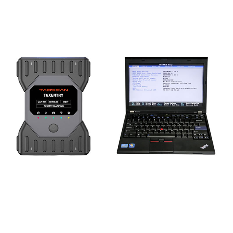 TabScan T6XENTRY C6 Diagnosewerkzeug mit Lenovo X230 Software installiert Einsatzbereit Support DoIP J2534 PDU Passthru CANFD