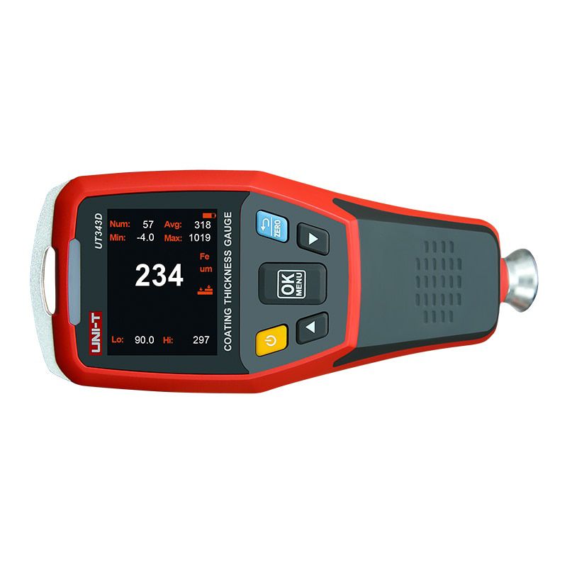 UT343D Thickness Gauge Digital Coating Meter Cars Paint Thickness Tester FE/NFE Messung mit USB Data Function