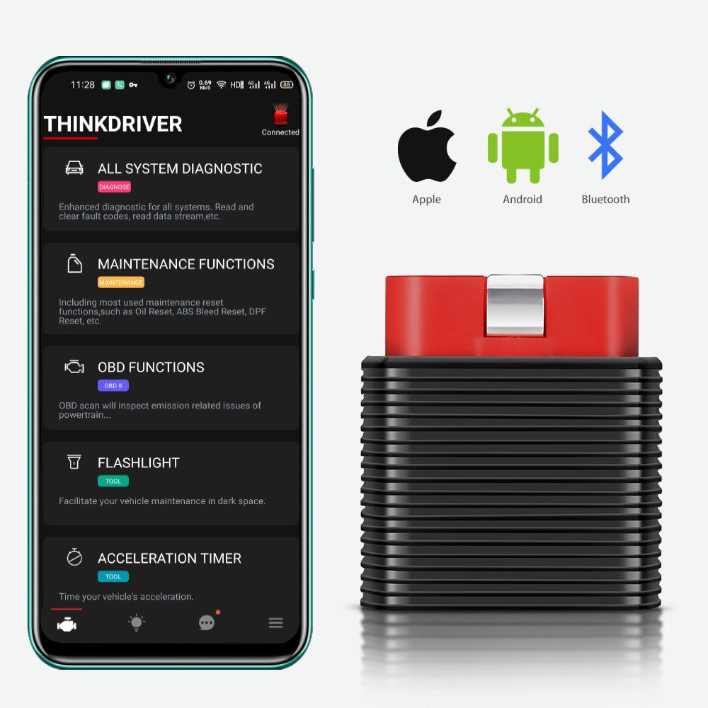 ThinkCar 2 Professional OBD2 Auto Scanner für iOS Android OBD 2 Auto Diagnose Code Reader Funktion als THINKDRIVER