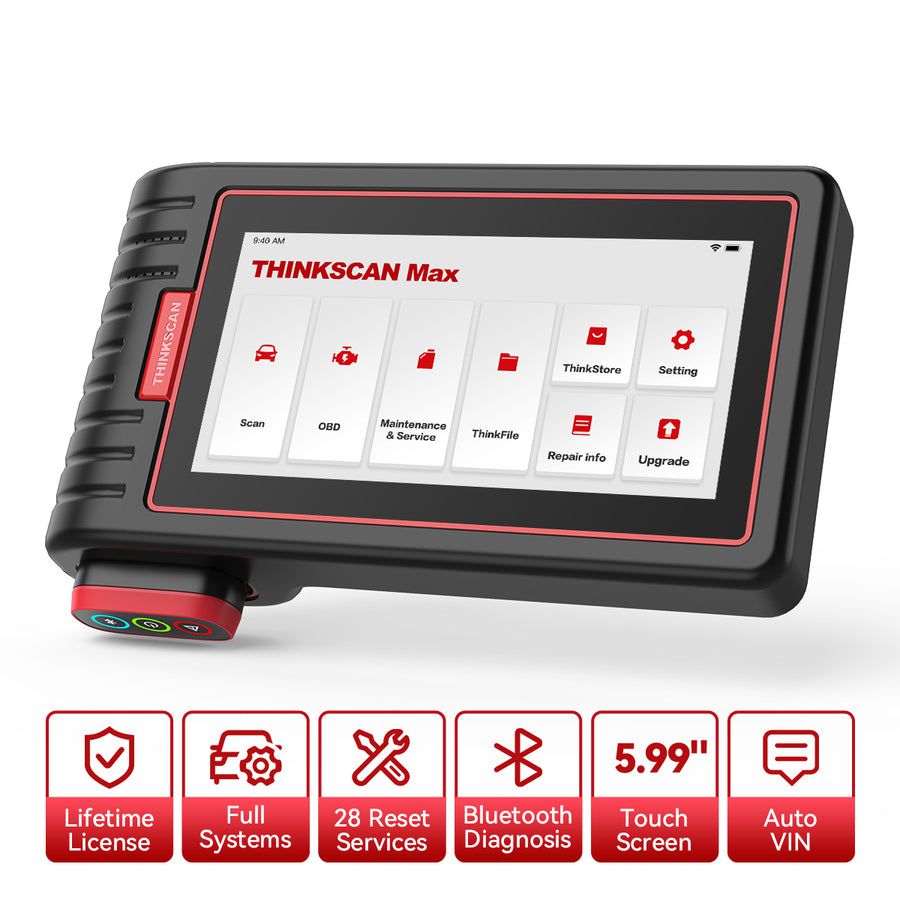 THINKCAR ThinkScan Max All System Autodiagnose Scanner mit 28 Wartungsfunktionen Lebenslang Kostenloses Update