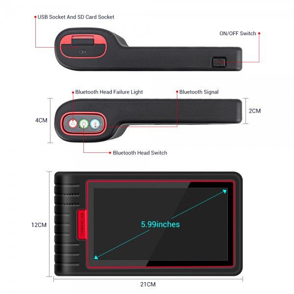 THINKCAR ThinkScan Max All System Autodiagnose Scanner mit 28 Wartungsfunktionen Lebenslang Kostenloses Update