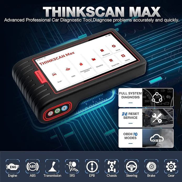 THINKCAR ThinkScan Max All System Autodiagnose Scanner mit 28 Wartungsfunktionen Lebenslang Kostenloses Update