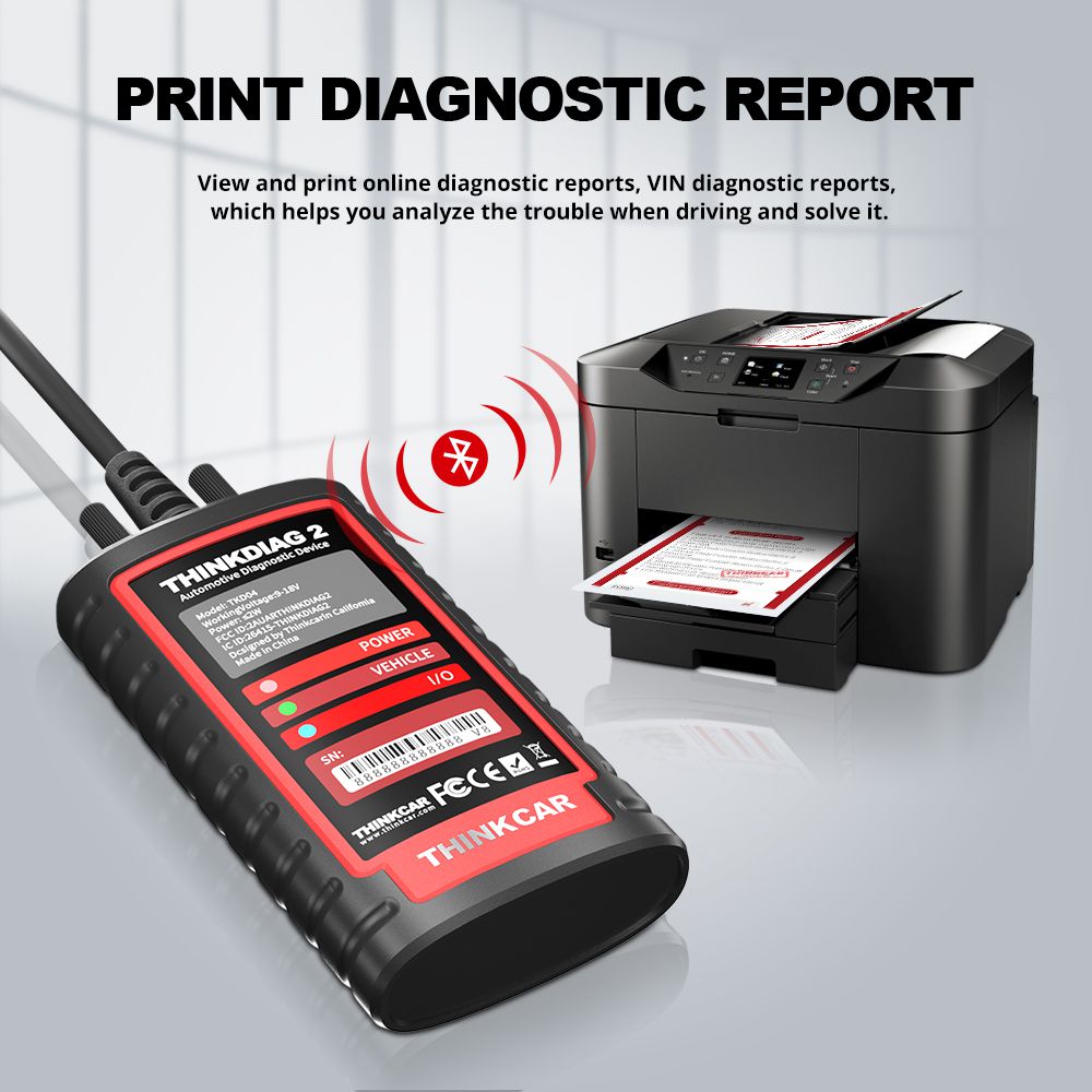 THINKCAR Thinkdiag 2 Unterstützung CAN FD Protokolle OBD2 Scanner Fit Für GM Auto Marken Kostenlose volle Software 16 Reset Funktionen ECU Code