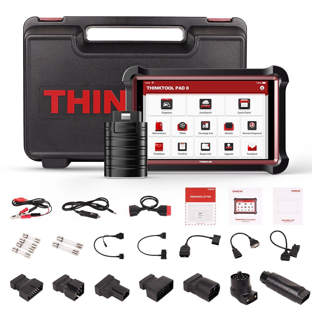 THINKCAR THINKTOOL PAD8 OBD2 Auto Diagnose Tool ECU Coding Aktive Test IMMO ABS EPB Öl Reset Professional Automotive Scanner