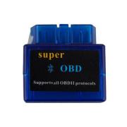 V1.5 Mini ELM327 ELM 327 OBD2 Bluetooth Interface Auto OBDII Diagnostic Scanner (Blau)