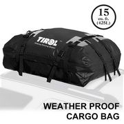 TIROL T24528a Waterproof Roof Top Carrier Cargo Gepäckaufbewahrung Travel Bag (15 Cubic Feet) für Fahrzeuge mit Dachbahnen