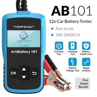 TOPDON AB101汽车电池测试仪12V电压电池测试汽车充电器分析仪2000CCA汽车起动电路测试仪