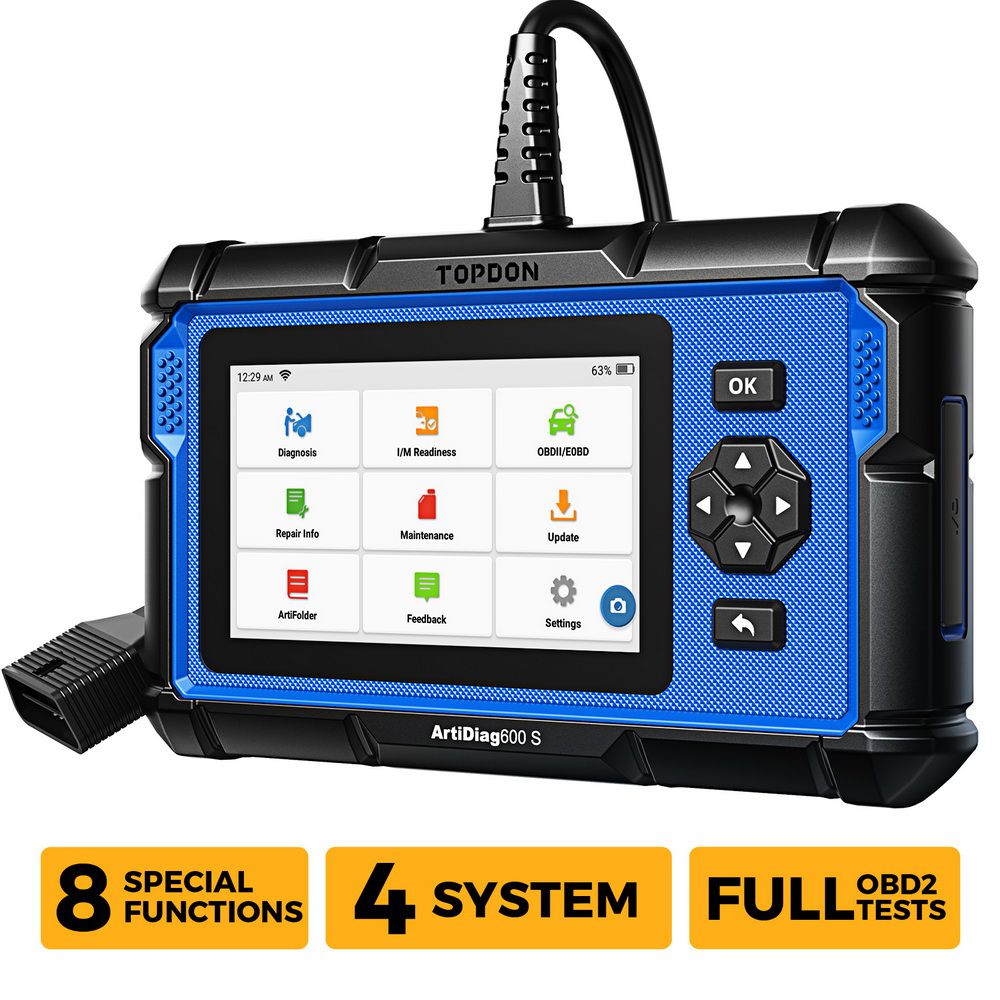 Topdon Artidiag600S Auto Diagnosewerkzeug Auto OBD2 Coder Leser Scanner Werkzeug Vollständiges System Diagnosewerkzeug