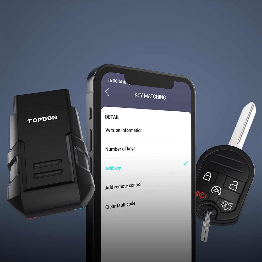 Topdon Auto Key Programmierer Werkzeug Auto Automotive Scanner Smart Remote Maker Immobilizer IMMO OBD2/EOBD Code Reader TOP KEY