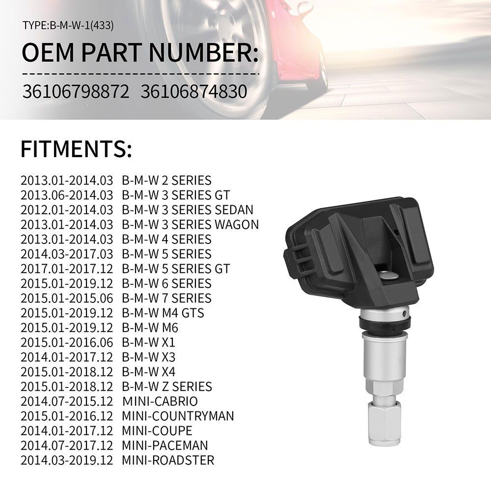 TYPE-BMW1-433 Universal programmierbarer RDKS Sensor