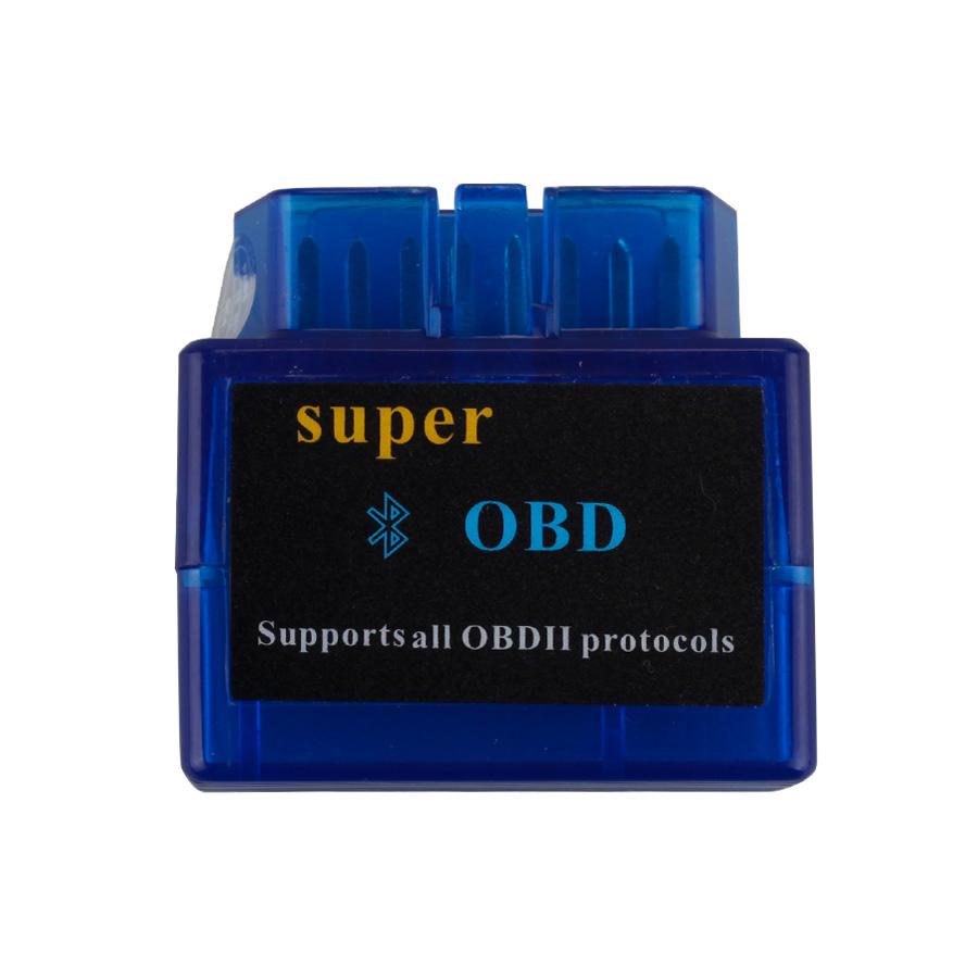 V1.5 Mini ELM327 ELM 327 OBD2 Bluetooth Interface Auto OBDII Diagnostic Scanner (Blau)