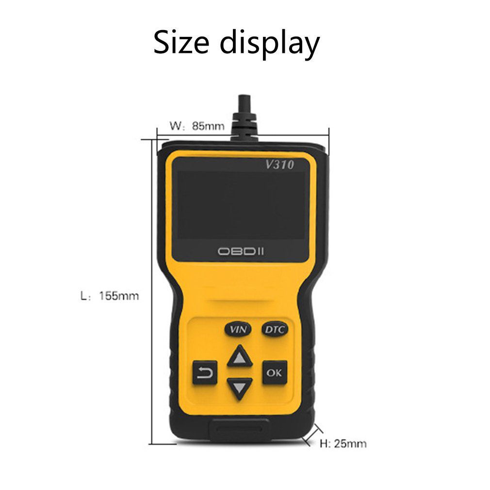 V310 OBDII Code Reader V1.1 Check Engine Fehler V310 Car Speed Probe Diagnose Tool V310 Code Scanner V310 OBD2 Scan