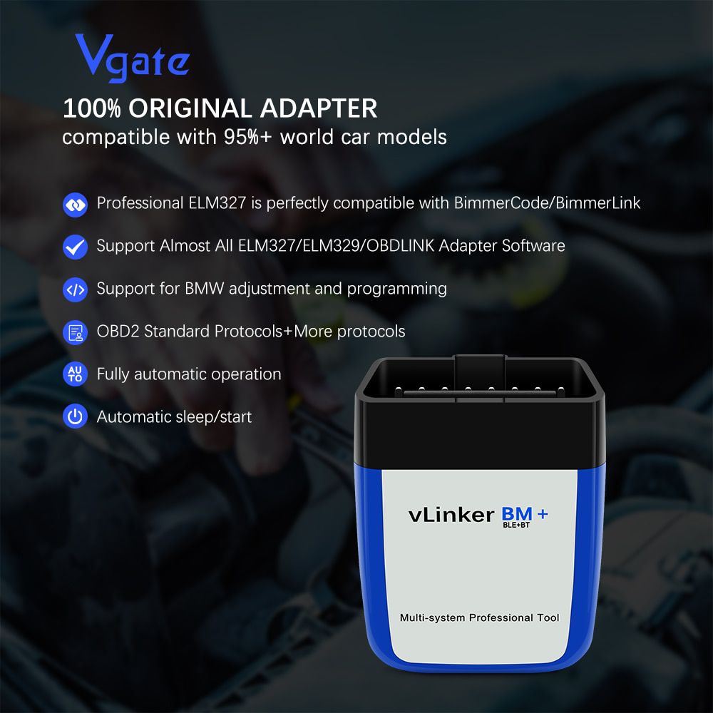 Vgate vLinker BM ELM327 OBD2 Scanner Für BMW Scanner wifi OBD 2 Car Diagnostic Auto Tool Bimmercode Bluetooth-Compatible ELM 327 V 1